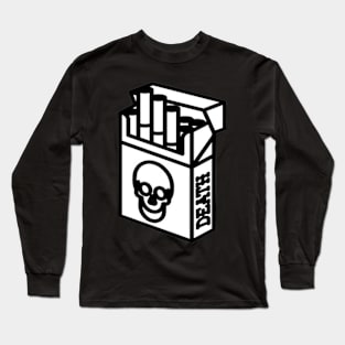 Cigarette packet - DEATH - B&W Long Sleeve T-Shirt